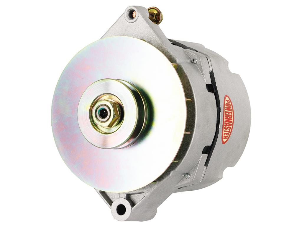 1984-1985 Powermaster GM 17si Alternator Natural 120A Pulley/Baffle 1 or 3 Wire