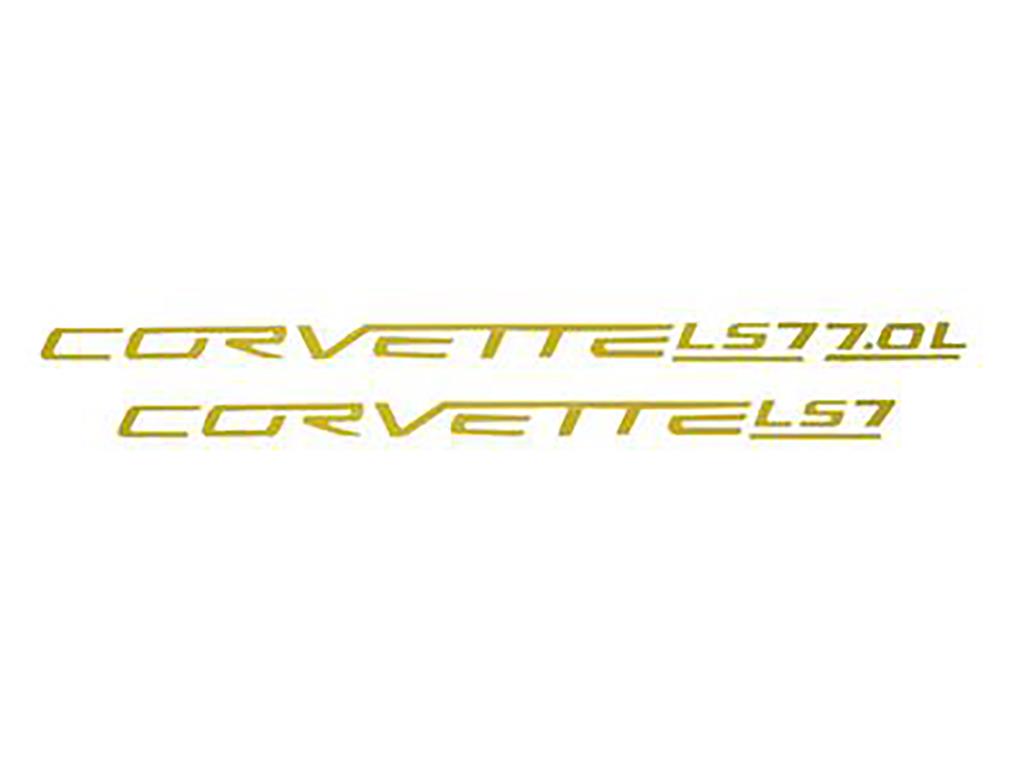 06-13 LS7 Acrylic Fuel Rail Cover Letters / Emblem - Does Both Covers