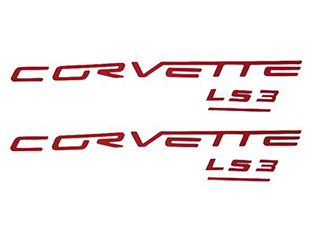 08-13 LS3 Acrylic Fuel Rail Cover Letters / Emblem - Does Both Covers