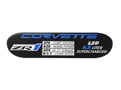 09-13 ZR1 Engine Performance ID Spec Plate "Discontinued"