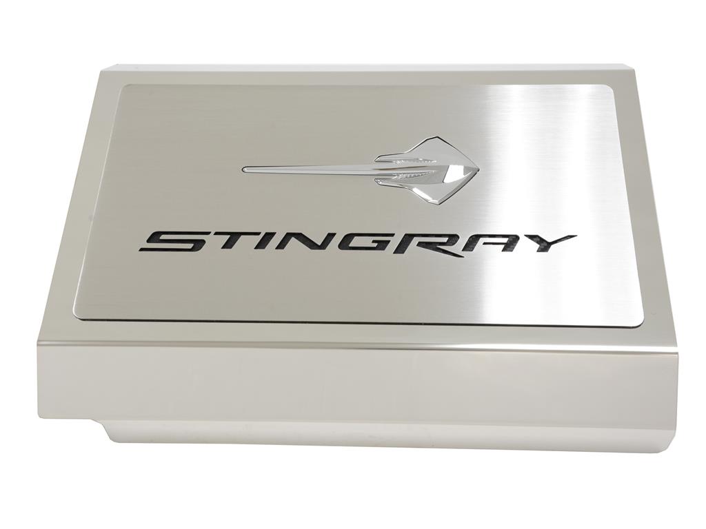 2014-2019 Stainless Steel Fuse Box Cover With Stingray Emblem