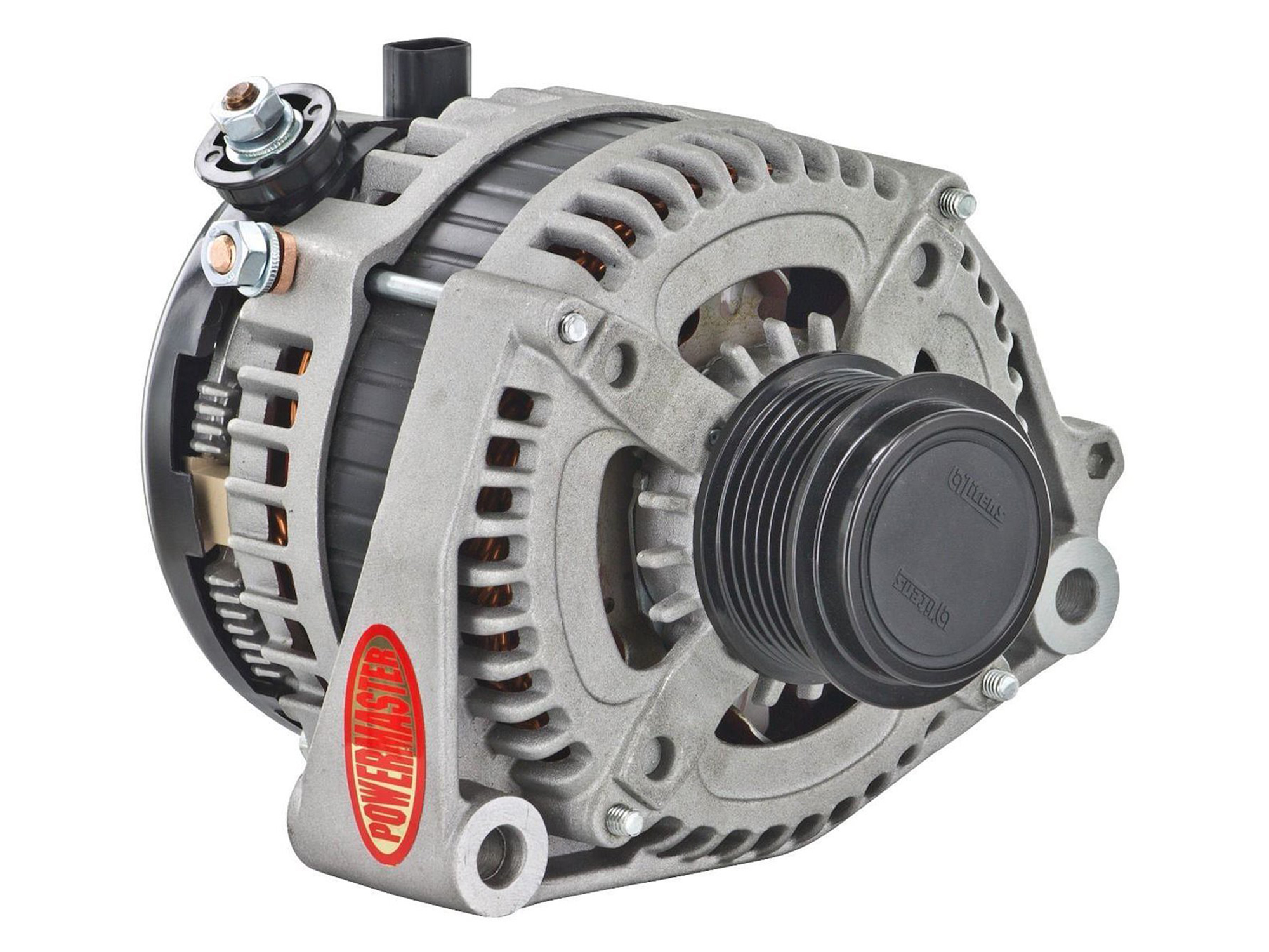 2014-2019 Powermaster HPR Style Alternator 250-195 1-Wire Natural