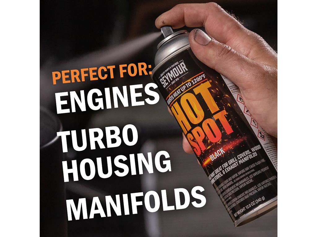 High Temp Hot Spot Aluminim Finish Spray Paint - 12 Ounces
