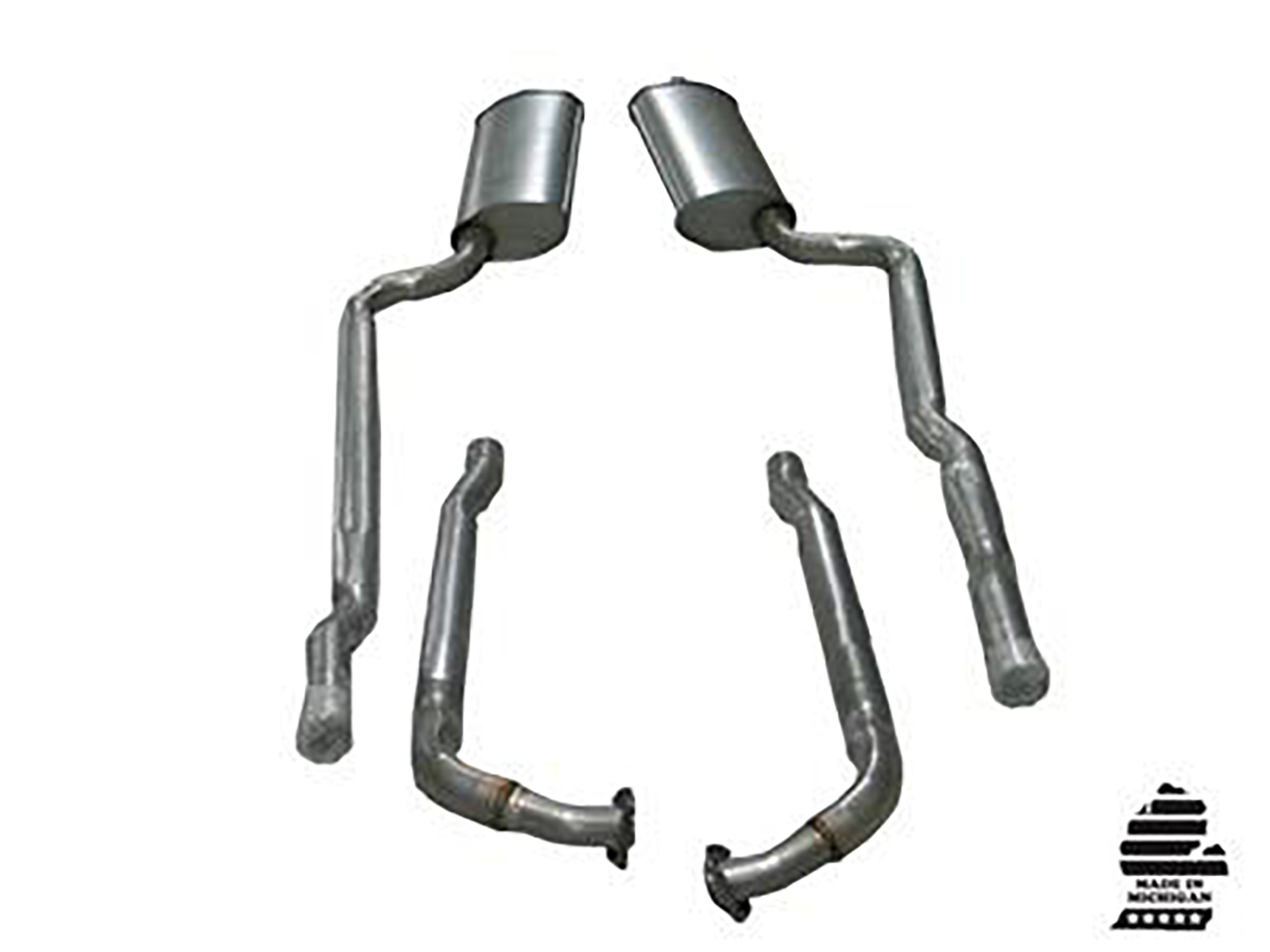 64-67 Exhaust System - 327 With 2" To 2 1/2" Off Road / N11 Muffler - Automatic