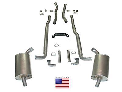 1966-1967 Deluxe Exhaust System Complete Aluminized 427 Automatic 2 1/2"