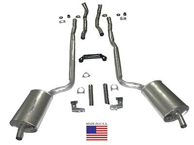 1965-1967 Deluxe Exhaust System 427 Automatic With OEM Style Welded Mufflers