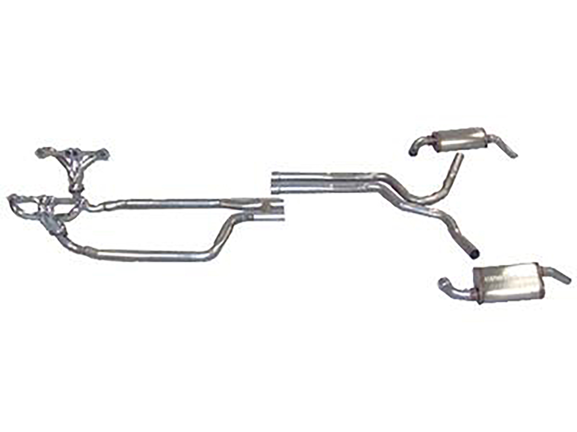 1980-1981 Dual Exhaust System With Headers And Magnaflow Mufflers
