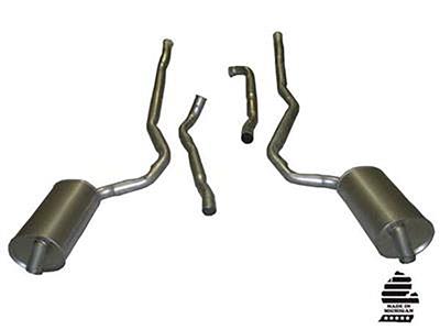 1968-1972 Exhaust System Carbon Steel Automatic w/ 2" To 2 1/2" N11 Mufflers