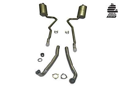 1968 Exhaust System Carbon Steel 427 Automatic w/ 2 1/2" N11 Mufflers