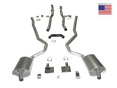 1970-1972 Deluxe Exhaust OEM Welded 327/350 4-Speed Hi Performance 2 to 2 1/2"