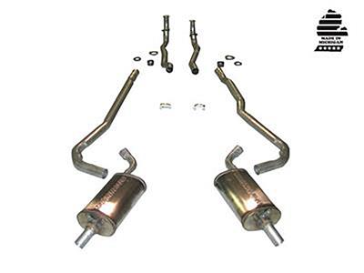 1968-1972 Exhaust System Small Block 4-Speed 2" to 2 1/2" with Magnaflow Muffler