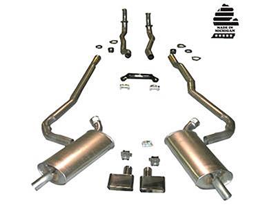 1970-1972 Deluxe Exhaust System 327/350 Automatic Hi Performance 2" to 2 1/2"