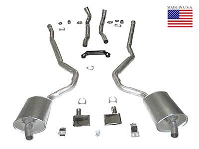 1970-1972 Exhaust System Deluxe 454 4-Speed 2 1/2"