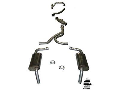 1977-1978 Stock Exhaust with MagnaFlow Mufflers Except California Emissions