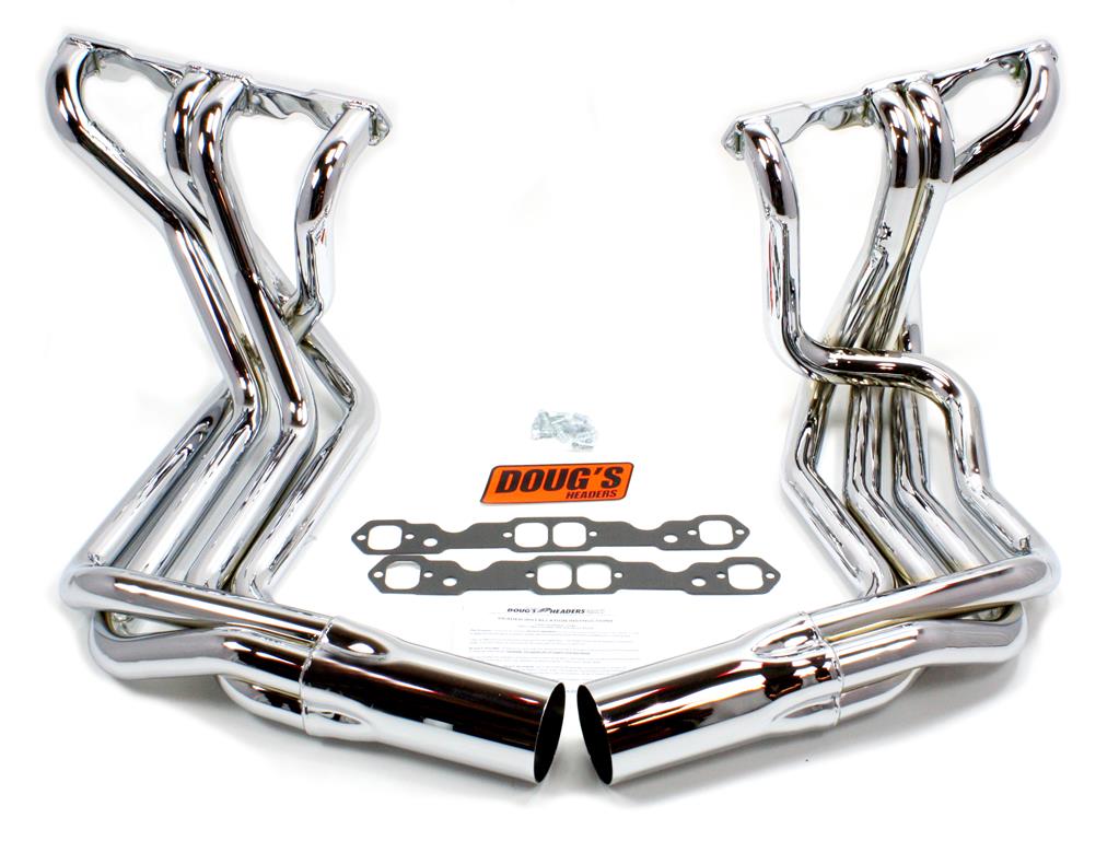 63-82 Side Mount Exhaust Set 327 / 350 Chrome By Dougs Headers