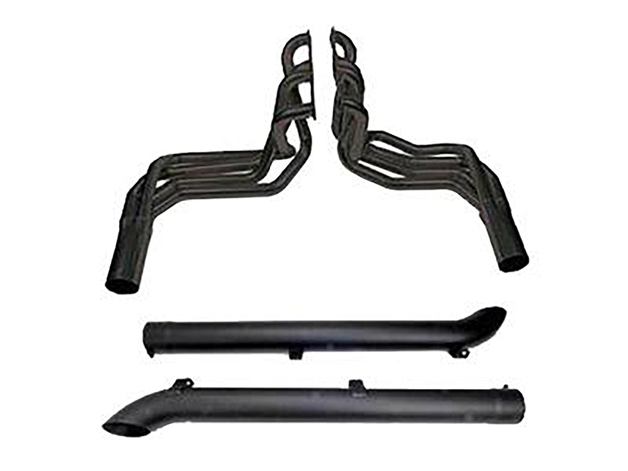 65-74 Side Mount Exhaust Set 396 / 427 / 454 Black By Dougs Headers