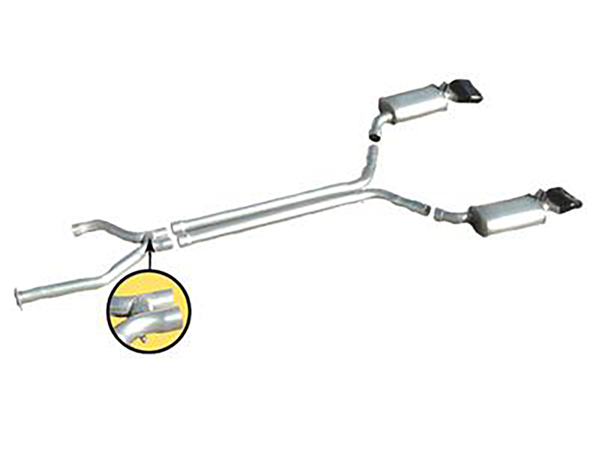 92-95 Straight Pipe / True Dual Exhaust System With LT1 Magnaflow Muffler