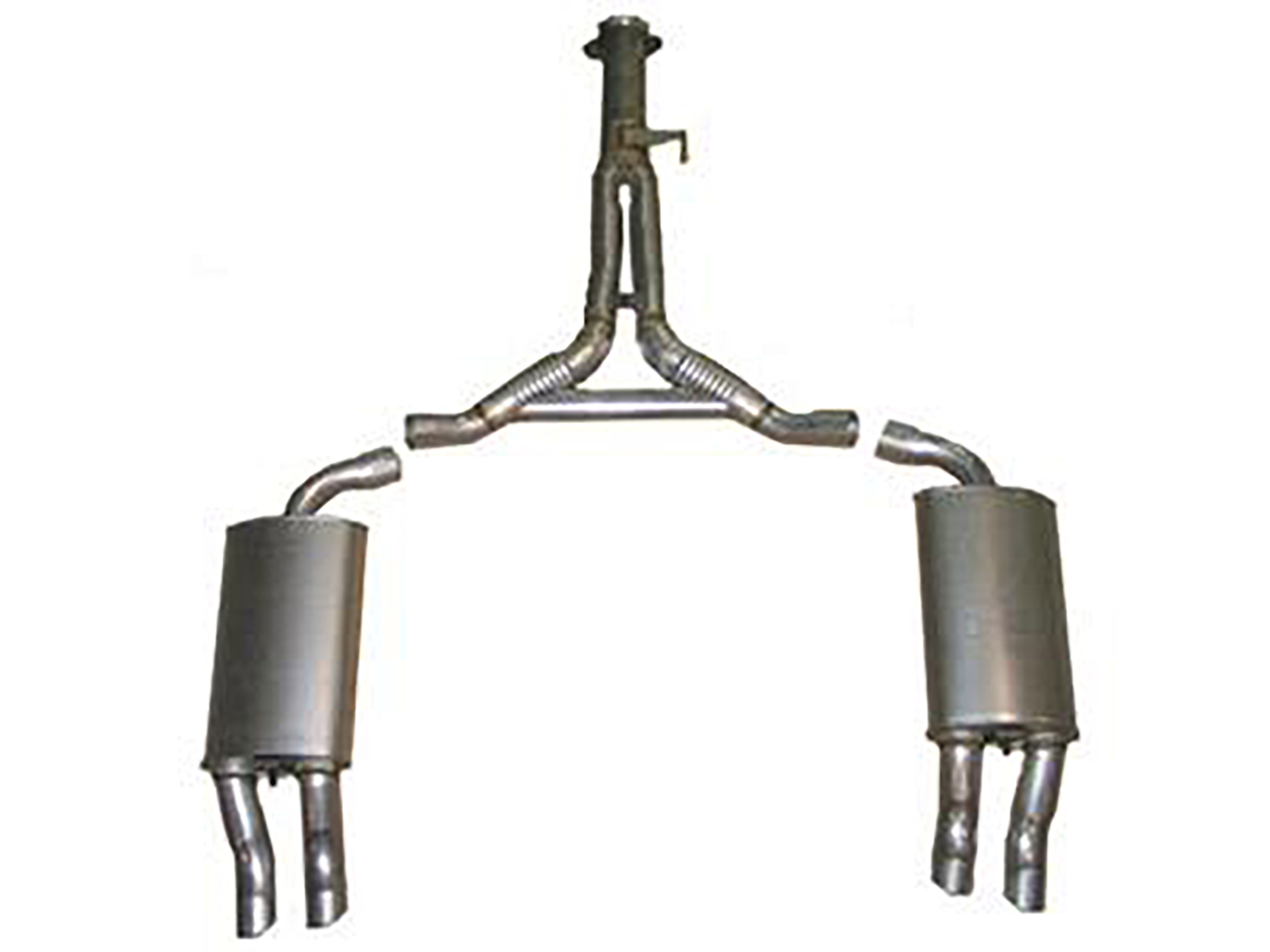 86-90 Cat Back Exhaust System Aluminized With Reproduction Muffler