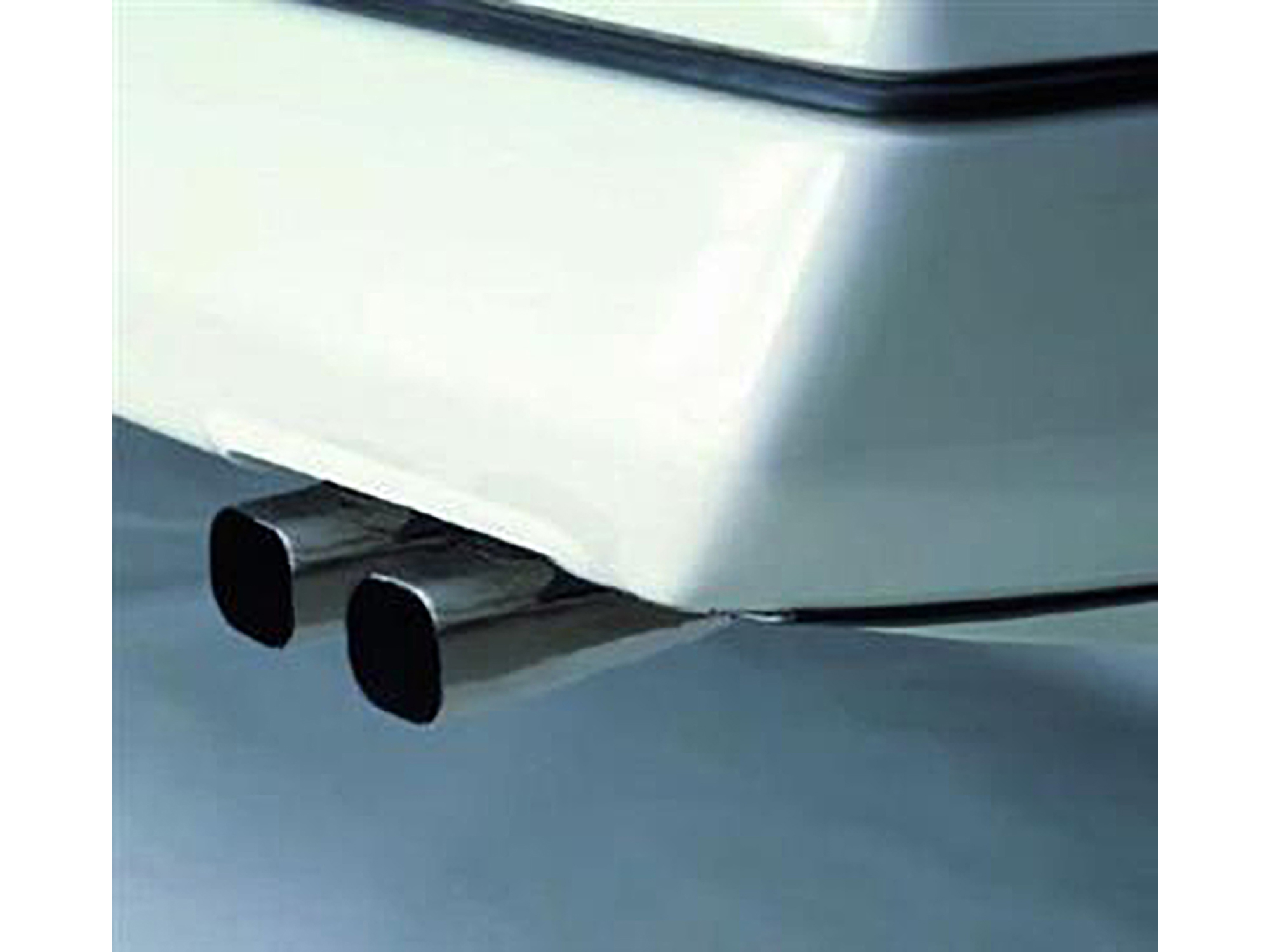 85-91 ZR1 Style Square Stainless Steel Exhaust Extensions / Tips Set