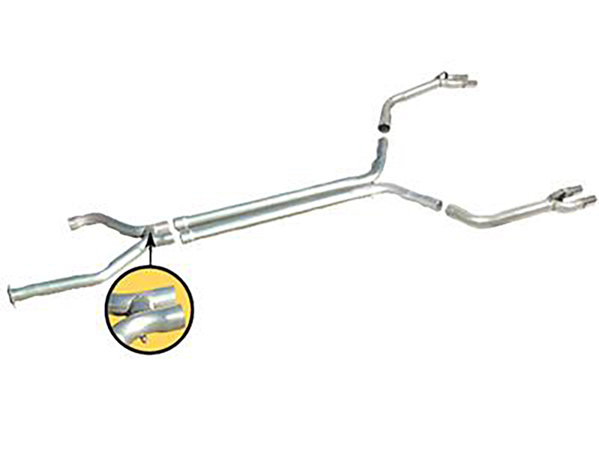 92-95 Straight Pipe True Dual Exhaust System - With SS Tip Eliminators