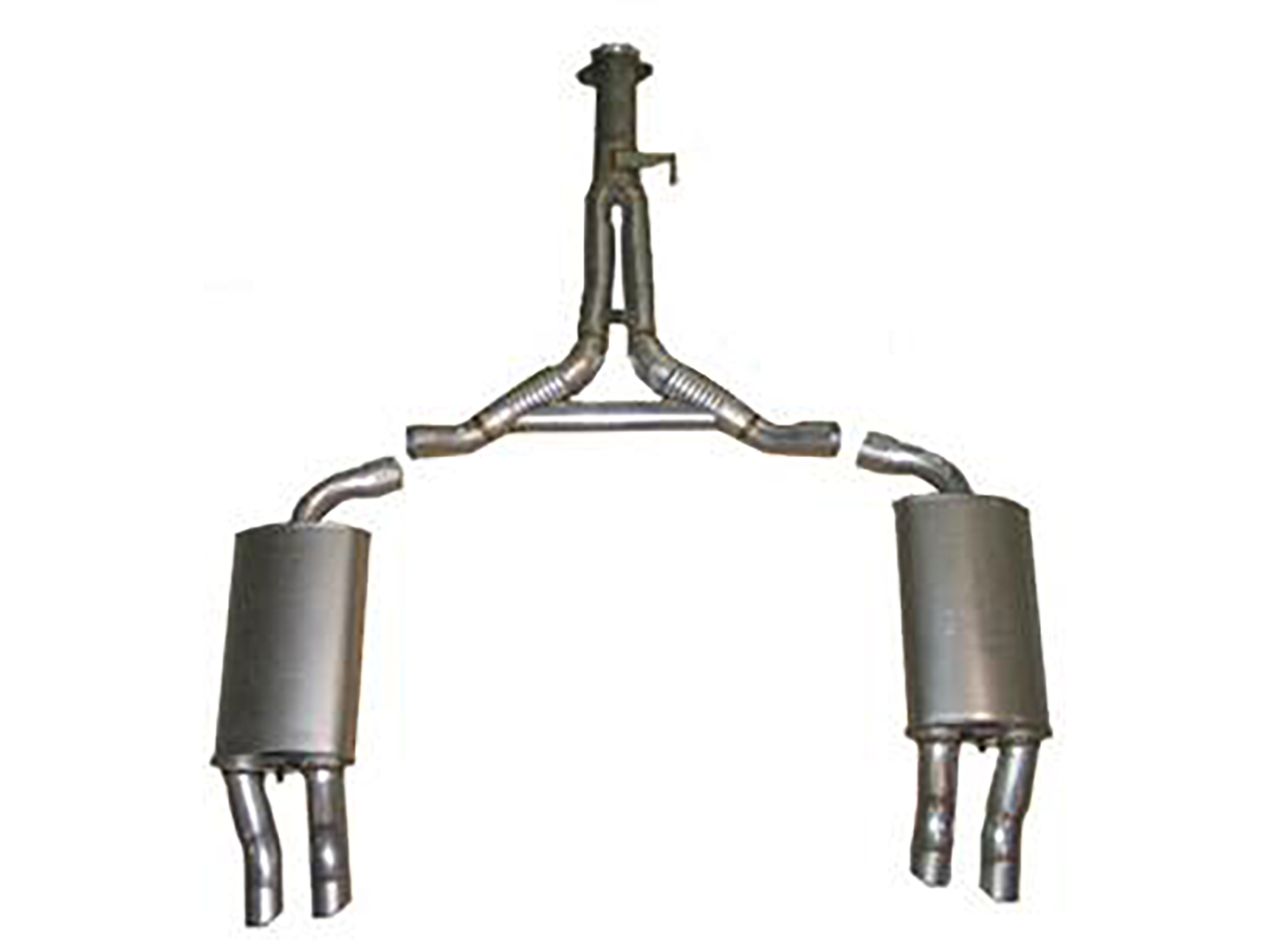 91 Cat Back Exhaust System - Aluminized With Reproduction Muffler