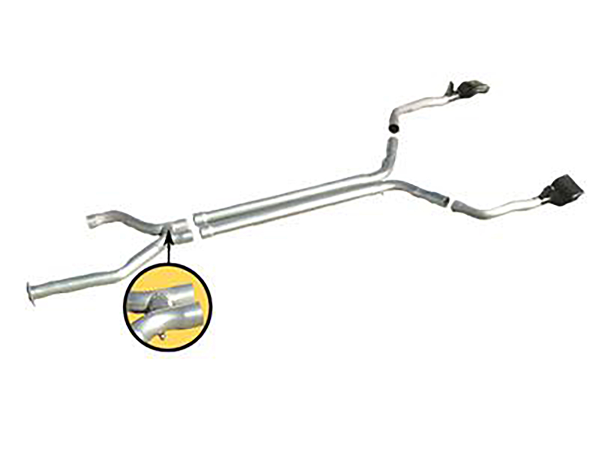 96 Straight Pipe / True Dual Exhaust System With LT1 Muffler Eliminators