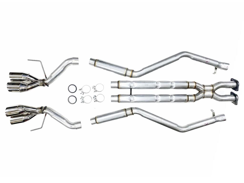 1986-1991 CatBack Chambered Exhaust with C6 Dual Exhaust Tips (ND)