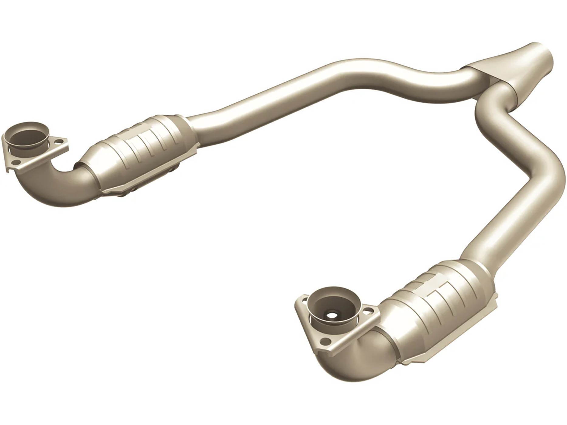 86-91 Front Exhaust Y-Pipe w/Resonators (California Emission) (Default)