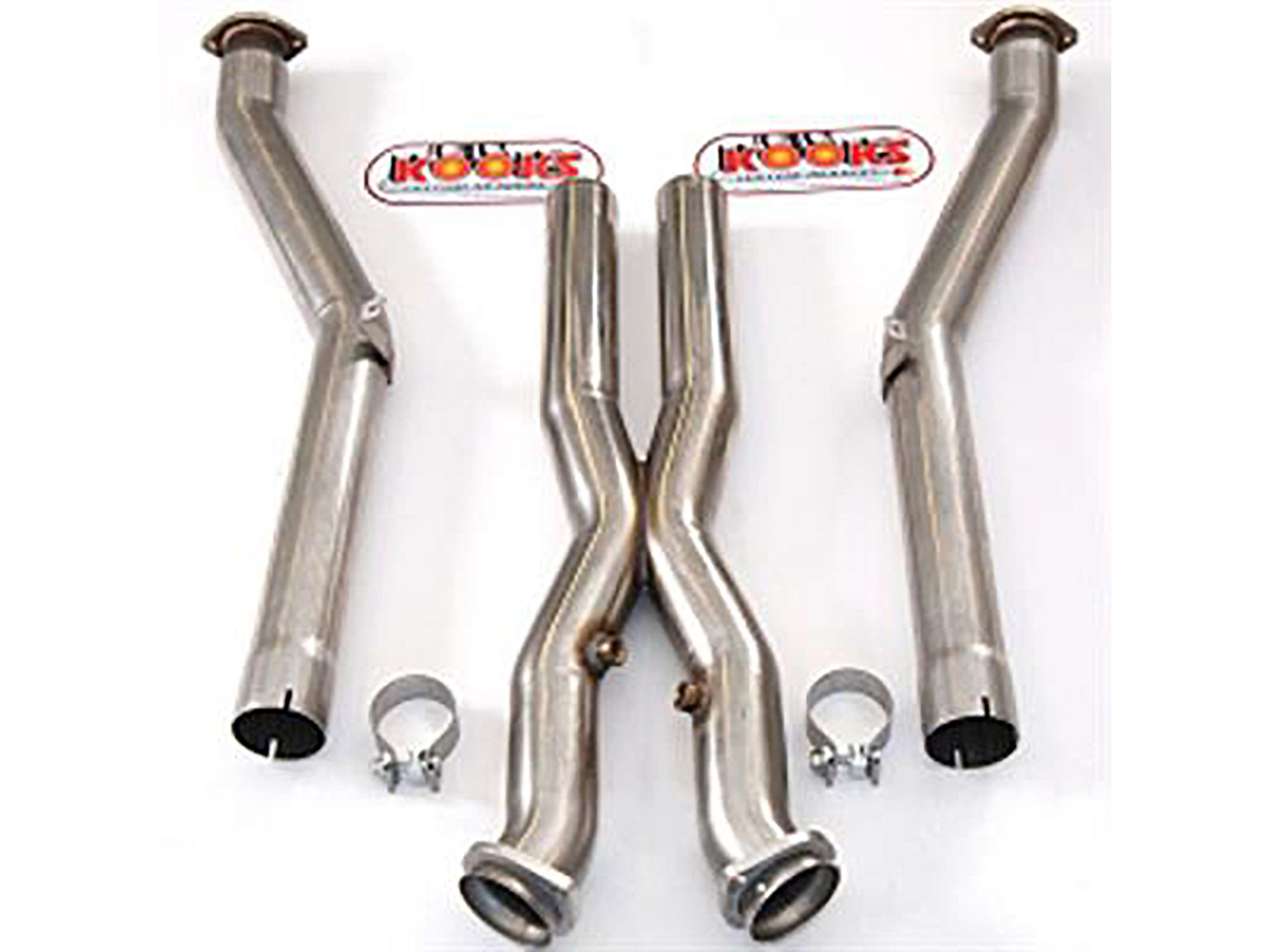 97-04 Kooks Exhaust 3" X 3" Header Pipes With Crossover And Off Road Pipes (ND)