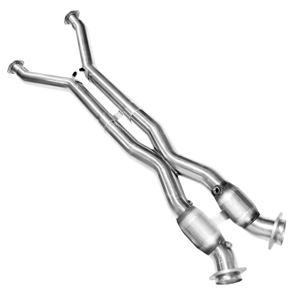 97-04 Kooks Exhaust 3' X 2 1/2" Header Pipes With Crossover & Converters (ND)