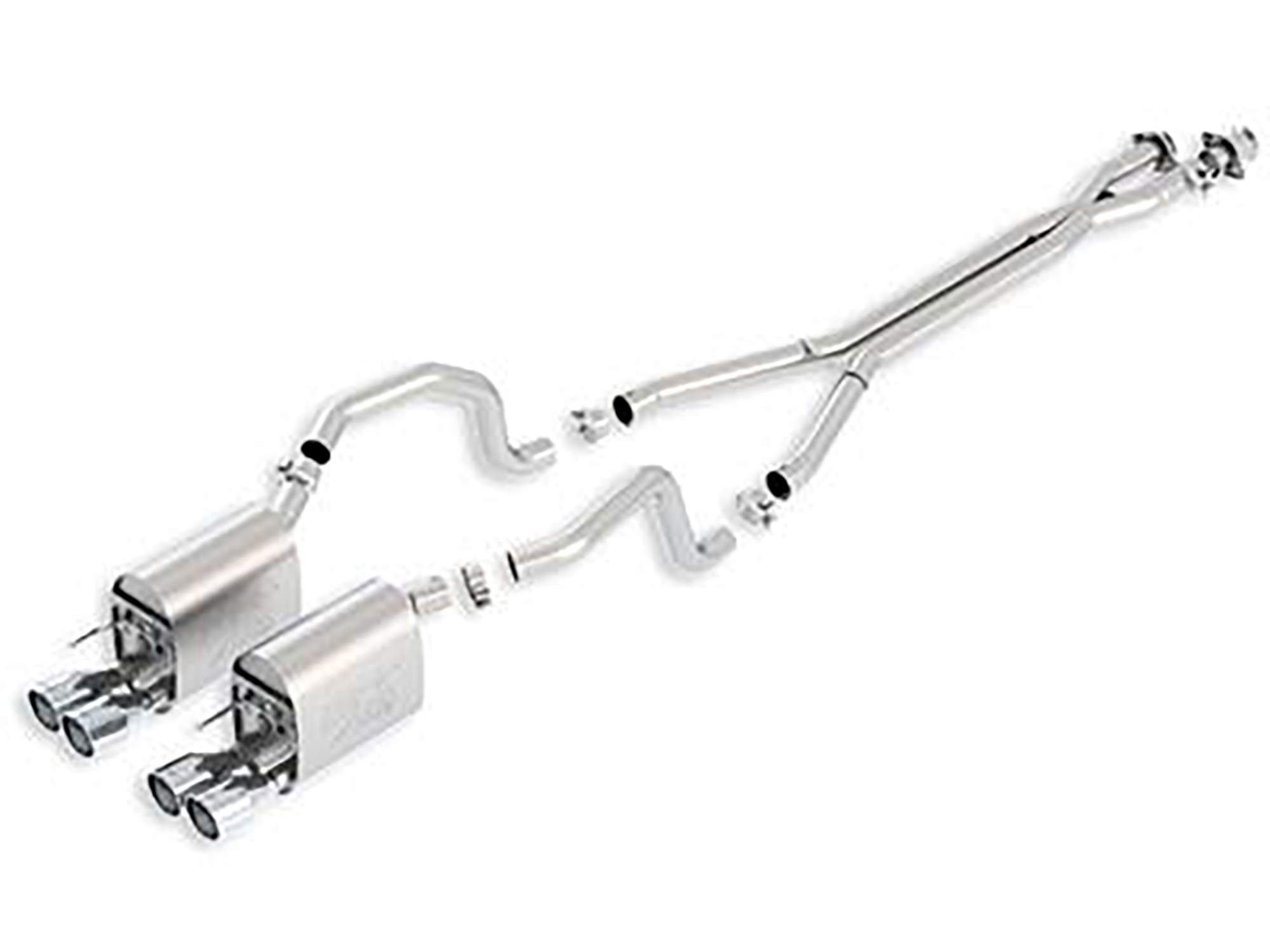 05-08 Borla Atak Cat - Back Exhaust System With Quad Round Tip - LS2 / LS3 (ND)