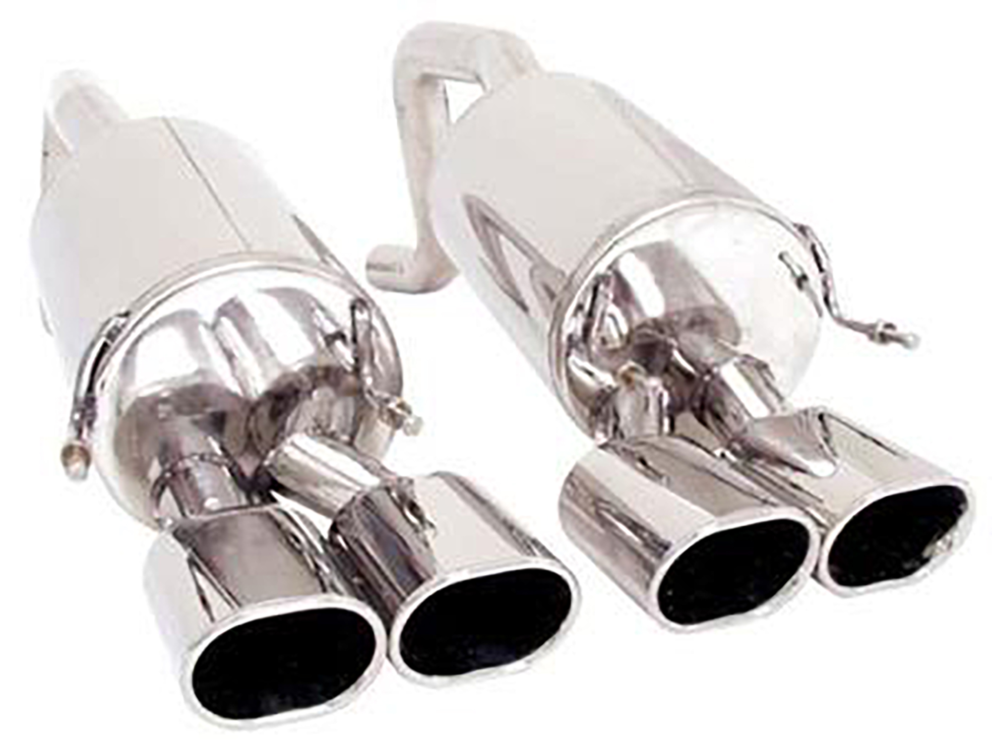 09-13 B&B Route 66 Mufflers With Quad Oval Tips Except Z06/ZR1 (ND)