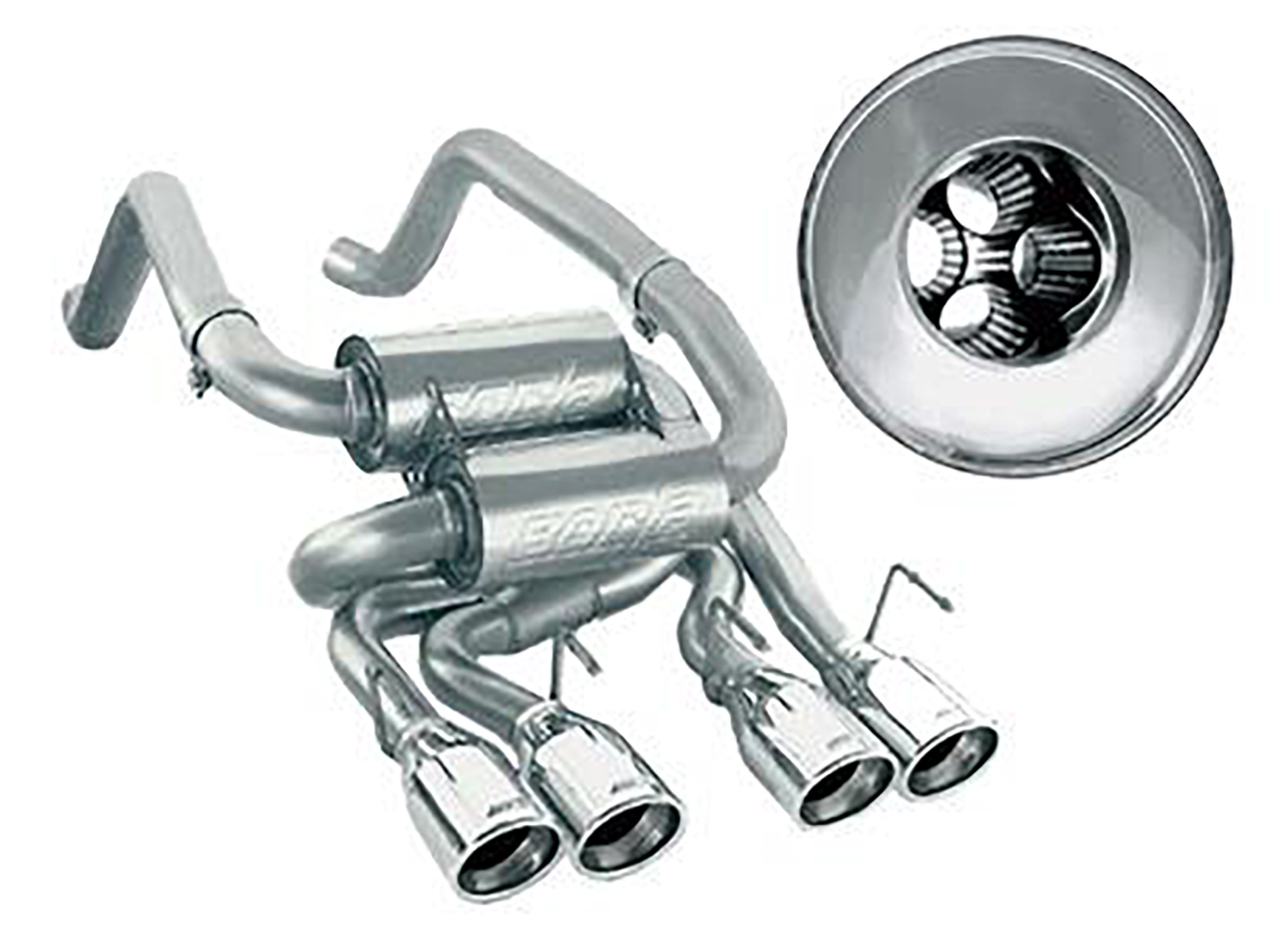 05-08 Borla Multi-core Cat Back Exhaust System - Dual Round Tips 140338 (ND)