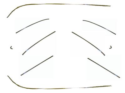 58-61 Complete Side Molding Set 10 Pieces
