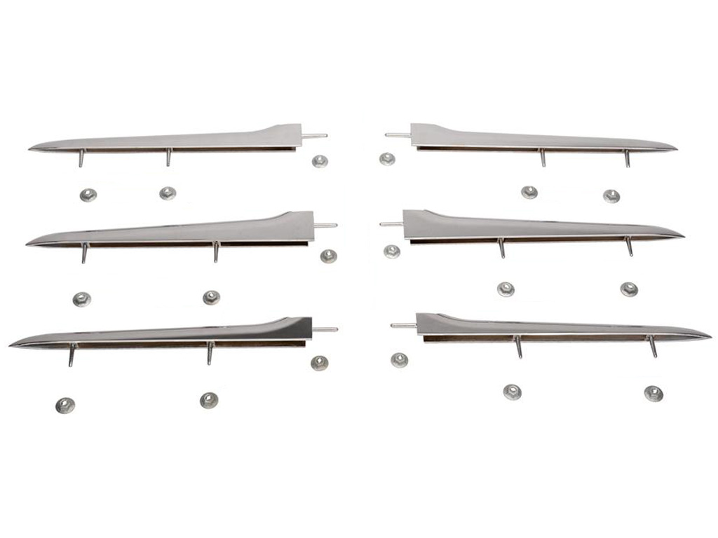 1958-1961 Side Fender Spears Set with Nuts