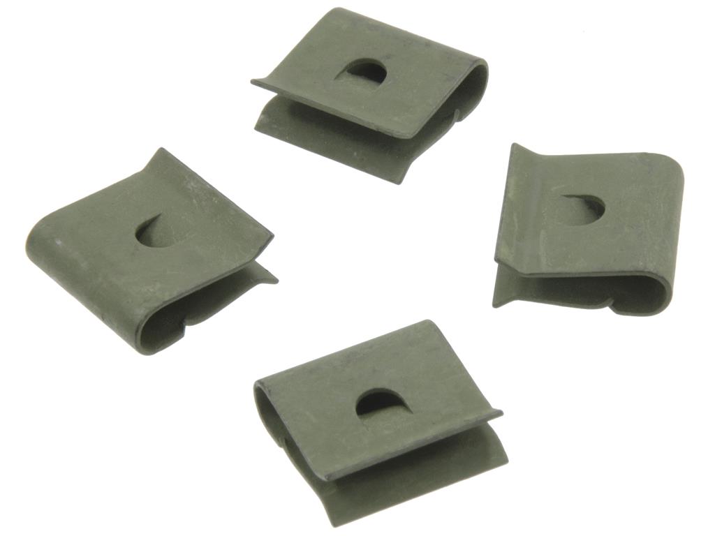 68-72 Lower Outer Windshield Moulding Clips - On Fender - Set of 4