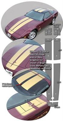 84-96 Coupe Rally Stripe Kit - 17 Pieces (ND)
