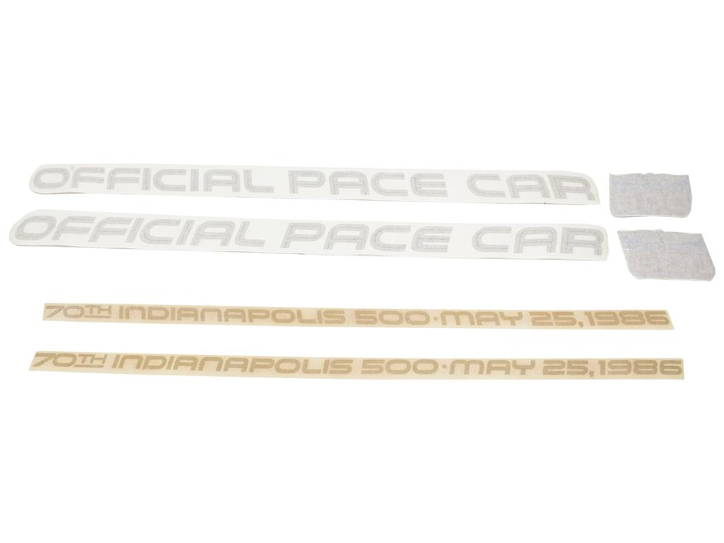 86 Decal Kit - Pace Car Gold And Black Door Logo