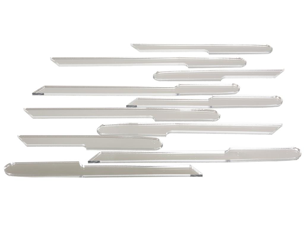 95-96 Fender Louver Accent - Chrome Mirror Finish