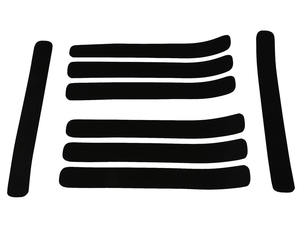 91-94 Side Fender Louver Trim - 8 Pieces