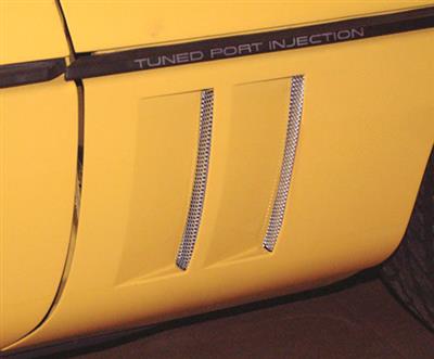 84-90 Side Fender Screen - Aluminum