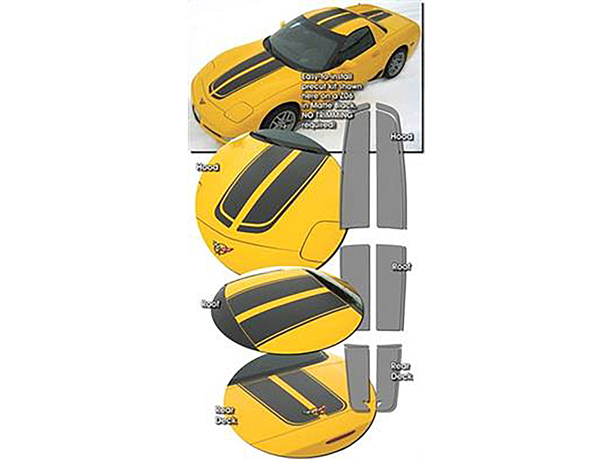 97-04 Convertible Lemans Rally Stripe Kit (ND)