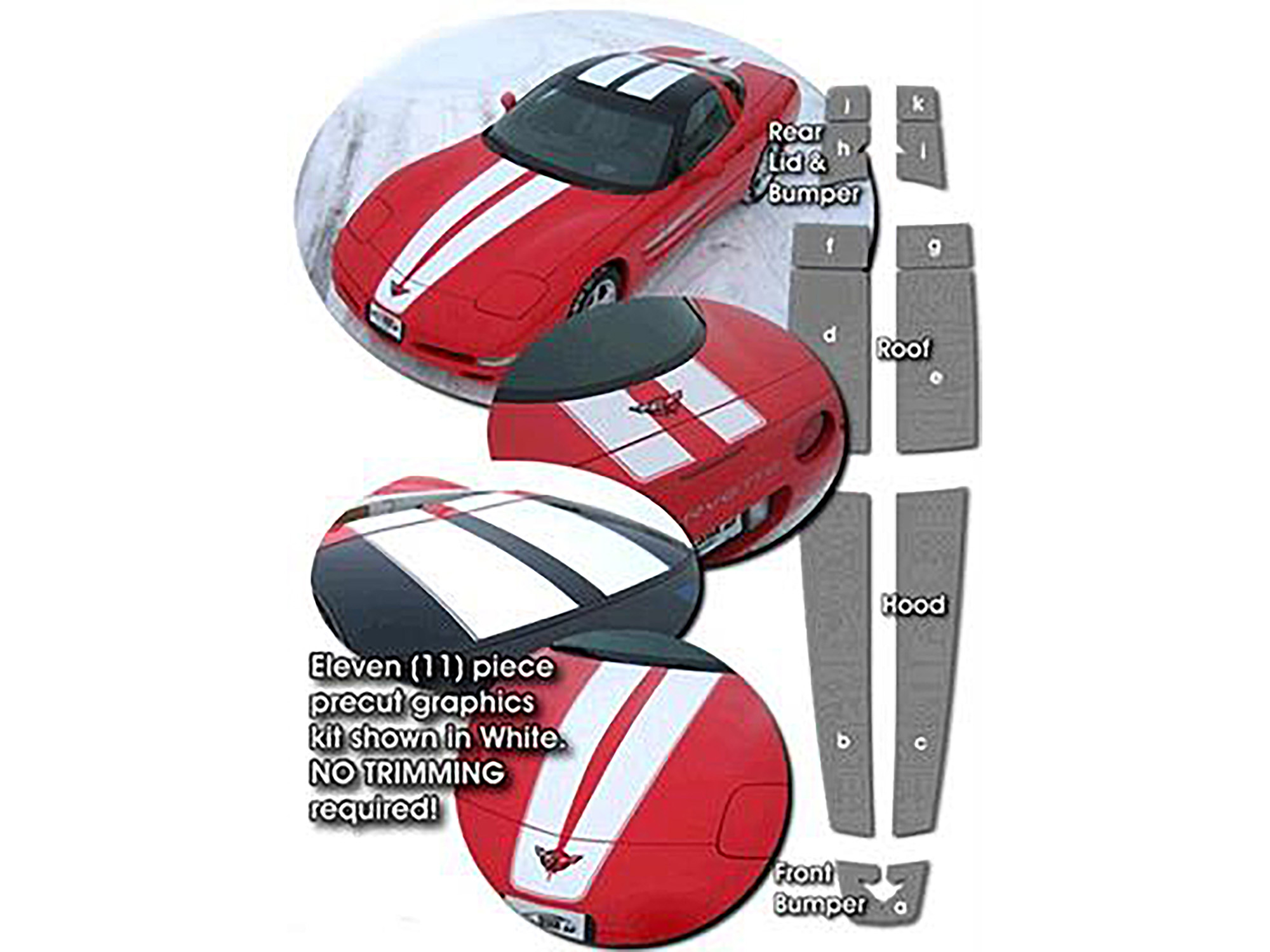97-04 Coupe Rally Stripe Kit (ND)