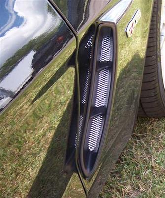06-13 Side Cove Screen - Aluminum - Z06 / 427 Convertible - Pair