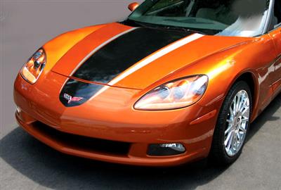 05-13 Decal - Coupe Factory Graphic Silver With Red Accent Kit