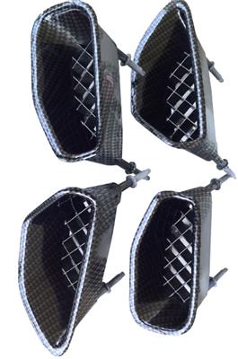 05-13 Carbon Fiber Look Front Fender Side Scoop Trim ZR1 Set of 4 *Discontinued*