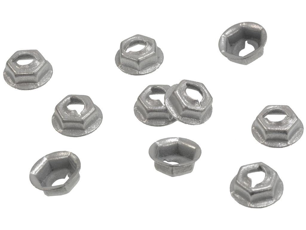 68-69 Grille Molding Speed Nut Set - 10 Pieces