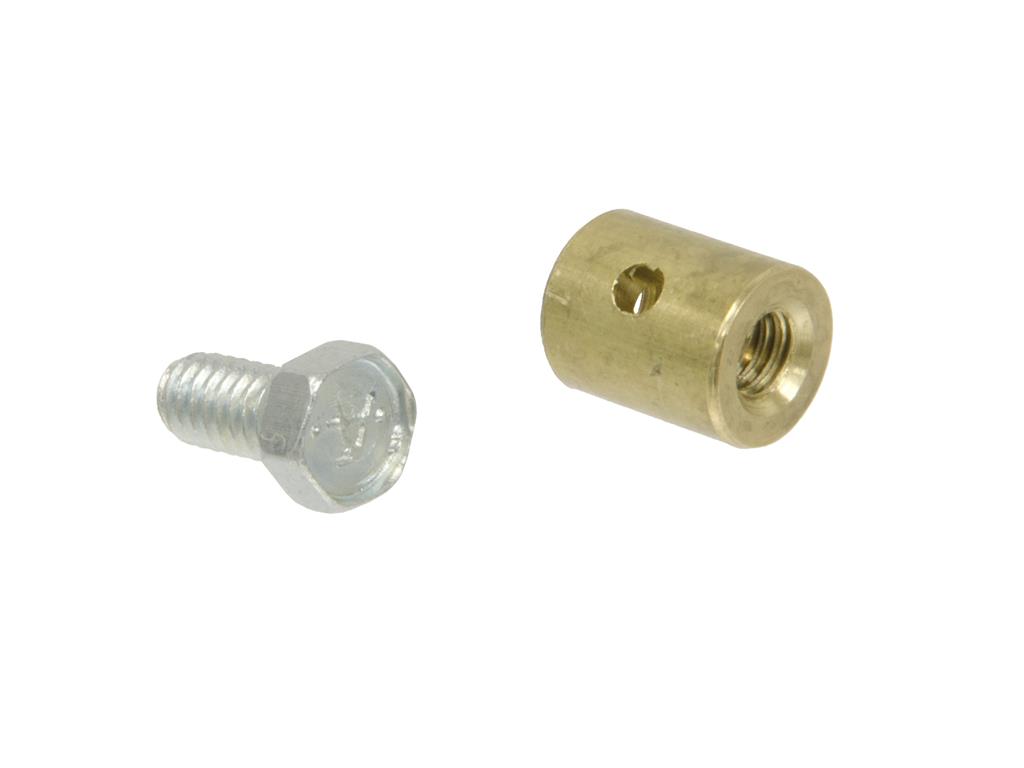 63-82 Hood Cable / Decklid Release Stop - Brass Guide with Screw - 2 Required