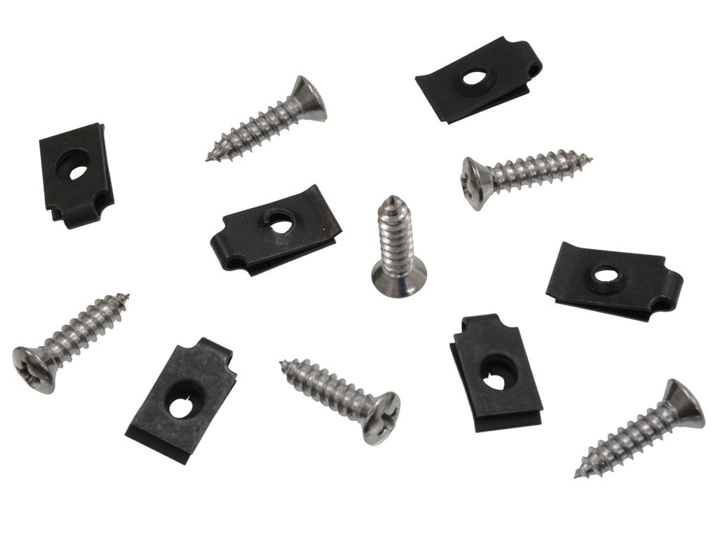 68-69 Exhaust Bezel Screws with J-nut