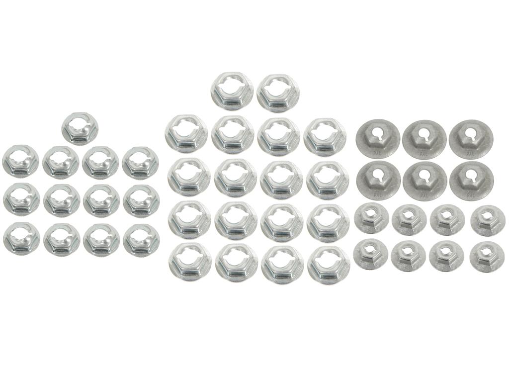 68 Exterior Trim And Emblem Speednut Kit (44 Pieces)